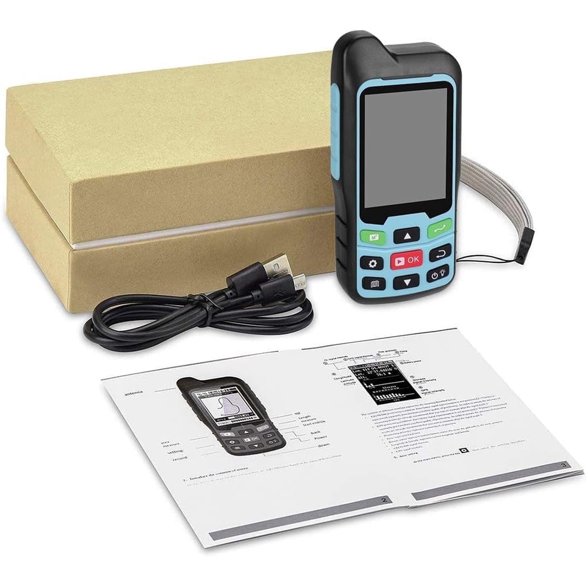 Handheld GPS Landmeter, Area Survey Measuring, Land Measuring Tool for Forest Farmland