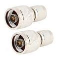 thumbnail image 1 of Adaptateur droit 2 pièces 50 ohms N mâle vers TNC mâle pour antennes et radios, 1 of 4