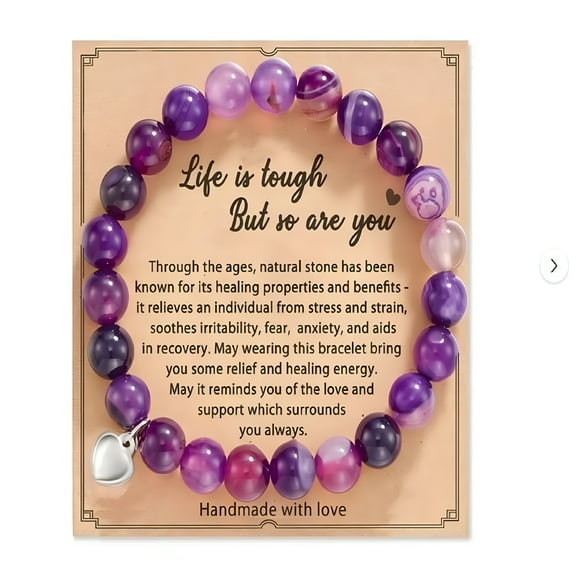 DESIGNICE Healing Bracelet For Women Anxiety Crystal Bracelet Chakra Beaded Bracelets And Healing Stones Bracelet Calming Stretch Bracelet Stress Relief Gifts For Women