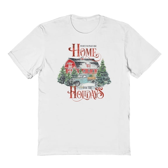 Haywood & Main There'S No Place Like Home Graphic White Men's Cotton T-Shirt