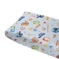 thumbnail image 3 of American Baseball Changing Pad Cover for Baby Girl Boy Patriotic Baseball Stars Diaper Change Table Sheets Sport Lovers Gift Soft Stretchy Fitted Changing Pad Mat Sheets 32"x16", 3 of 6