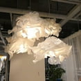 thumbnail image 2 of maytalsory Paper Lamp Shade Ceiling Pendant Light Cover White Flower Lampshade Decor S, 2 of 9