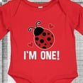 thumbnail image 4 of Inktastic First Birthday Ladybug 1 Year Old Girls Long Sleeve Baby Bodysuit, 4 of 5