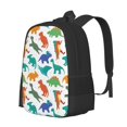 thumbnail image 1 of Easygdp Colorful Dinosaur Mochila de Gran Capacidad Minimalista Ideal para Escuela, Viajes y Uso Diario, 1 of 6