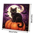 thumbnail image 4 of Halloween Diamond Art Painting 3D Pearl Finished Canvas Cat Wall Decor, Handmade Crystal Bead Artwork Ready-to-Display for Home Office Halloween Gift by OVFUIZ, 4 of 9