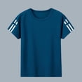 thumbnail image 4 of Cethrio Boys Activewear T-shirts, Quick-drying Short Sleeve Casual Summer Athletic Tops Blue Size 14, 4 of 6