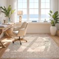 thumbnail image 3 of Design&I 2'x3' Ultra Soft Door Mat, Pink Blush Beige Ivory Cream Gradient Intricate Border Sage Shack None Fluffy Washable Easy Care Indoor rug for Bedside Entryway, 3 of 7