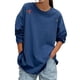 thumbnail image 1 of Sudadera Holgada de Larga con Bordado Gráfico Estilo Y2K para Mujer. Azul XL, 1 of 7