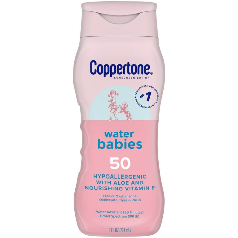 Coppertone WaterBabies SPF 50 Sunscreen Lotion, 8 fl oz photo 1