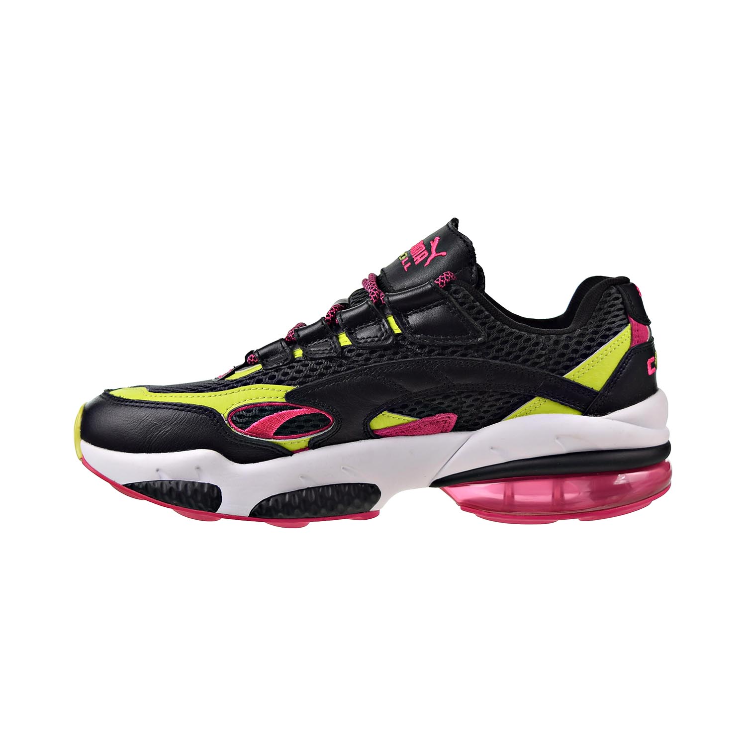 Puma Cell Venom 370417-01 Men Black/Pink/Lime Punch Athletic Running Shoes C1385 (11) - image 4 of 6