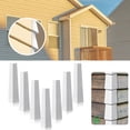 thumbnail image 3 of Tnobhg 8Pcs Aluminum Outside Siding Corner Caps Rustproof Corrosion Resistant High Strength Smooth Siding Aluminum Corner Trim Corner Caps, 3 of 7
