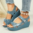 thumbnail image 2 of Mostsola Womens Platform Sandals Vintage Wedges Heels Arch Support Summer Slingback Shoes, 2 of 7