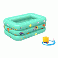 thumbnail image 1 of Piscina Inflable para Bebés 130cm Fiesta de Agua de Bañera de Natación Al Aire Libre de Verano Sunnimix Piscina inflable, 1 of 8