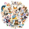 thumbnail image 2 of 35pcs-50pcs Cute Stickers Animal Stickers Music Instrument Stickers Funny Kids Stickers for Luggage Laptop Suitcase, 2 of 9