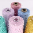 thumbnail image 3 of 350g Pearl Mercerized Cotton Yarn Hand-knitted Cotton Pearl Lace Line Fine Crochet Thread Bead Thread Diy Hand-braided Thread, 3 of 7