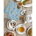 thumbnail image 4 of Spring Flowers Kitchen Dish Towels for Drying Dishes Set of 4, Pink Yellow Wildflowers Pastoral Botanical Blue Waffle Weave Microfiber Hand Tea Bathroom Towels Quick Dry & Absorbent Towel 15.7x23.6, 4 of 7