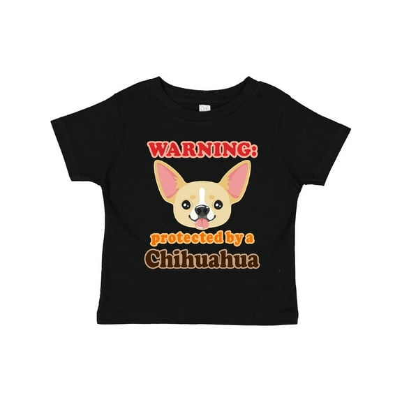 Inktastic Protected by a Chihuahua Boys or Girls Toddler T-Shirt