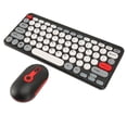 thumbnail image 1 of Combinación Inalámbrica De Teclado Y Ratón ANGGREK Teclado Compacto Colorido Redondo Retro Para OS X Windows Portátil Y PC, 1 of 7