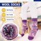 thumbnail image 3 of Calcetines de invierno de lana Eocom para niños, 6 pares, estampado de ciervos de 1 a 3, 3 of 6