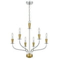 thumbnail image 4 of Indoor Transitional Modern Ceiling 60W X 6 Weston Metal Chandelier, 4 of 5