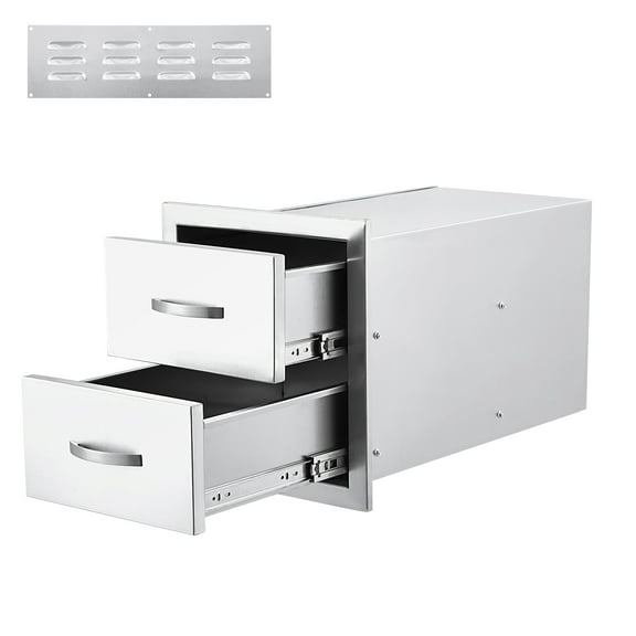 Acekid Outdoor Kitchen Drawer - Stainless Steel BBQ Access Drawers for Outdoor Kitchen Island