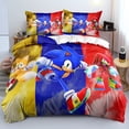 thumbnail image 1 of Sonic Bedding Set Of Three, 3D Printing, Microfiber, Duvet Cover, Suitable For Boys And Girls-SinKeeU, 1 of 3