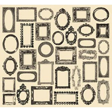 Tissue Paper 20 Inch X 30 Inch 4/Pkg-Creme Frames
