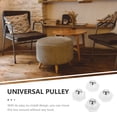 thumbnail image 2 of 1 Set of Mini Caster Wheels Adhesive Swivel Casters Household Storage Container Furniture Stick on Wheels, 2 of 9