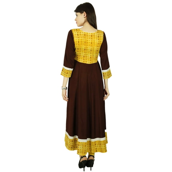 Phagun Kurta Tie Dyed Casual Designer Women Ethnic Kurti Rayon Top Tunic Dress