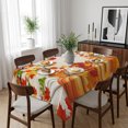 thumbnail image 6 of Orange Pumpkins Fall Table Cloth Waterproof Tablecloths, Maple Leaf Thanksgiving Botanical Rustic Tablecloth Dining Table Cover for Kitchen Party Tabletop Outdoor, Rectangle Tablecloth 52x70 Inch, 6 of 9
