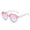 Pink - 14.5cm, variant on Heart Shaped Fashionable Sunglasses UV 400 Protection Lightweight for Outdoor Beach Holiday Use Black