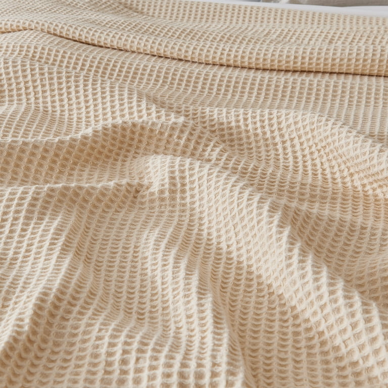 100% Cotton Waffle Weave Blanket  Mikala Collection by Great Bay Home