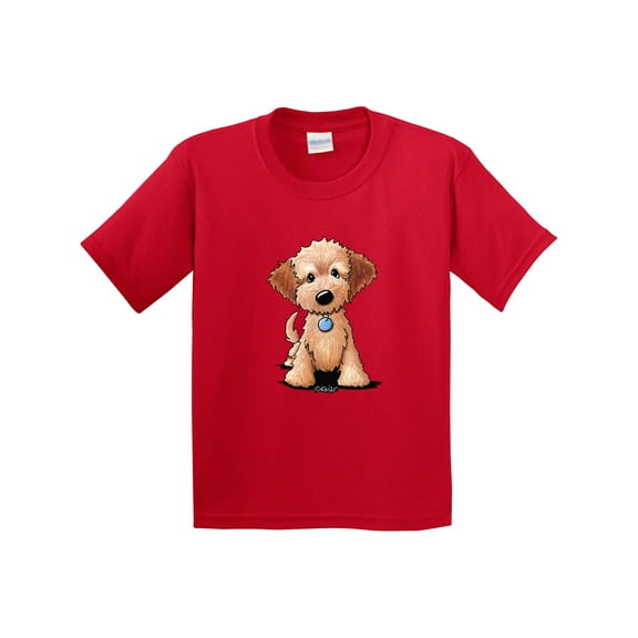 Inktastic Kiniart Mini Goldendoodle Youth T-Shirt