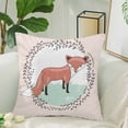 thumbnail image 2 of MKHERT Cute Little Fox Pillow Covers Pillowcase Throw Pillows 18x18 inch, 2 of 2
