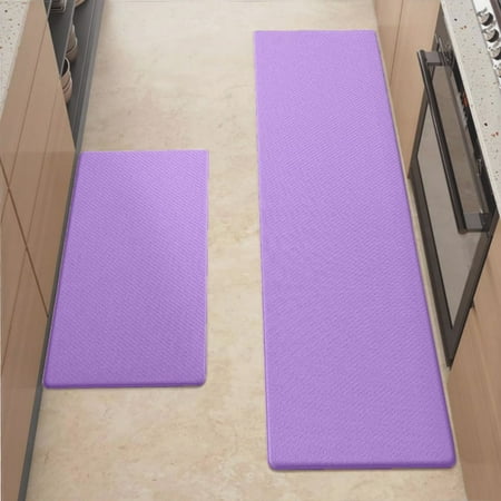 

Anti Fatigue Kitchen Mat Bright Lavender Kitchen Rugs Non Slip Cushioned Standing Mat for Sink Floor Laundry Office Desk Pro 17.3 x 59
