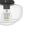 thumbnail image 3 of Hunter - Saddle Creek 1-light Noble Bronze, Small Flush Mount Light, Dimmable, Schoolhouse Style, Schoolhouse Shaped, for Bedrooms, Kitchens, Dining, Living Rooms - 19114, 3 of 5