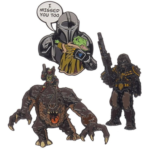 Star Wars: The Book of Boba Fett I Missed You Too Pins, 3-Pack