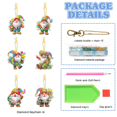 thumbnail image 6 of DIY Dot Diamond Keychain Diamond Art Painting Spring Creative Design Diamond Acrylic Keychain Set (Double-Sided Dot Diamond)设计款-Spring Gnome, 6 of 7
