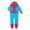 Blue, variant on Adult Hero Spider Jumpsuit 3D Pattern Cosplay Bodysuit Invisible Zipper Superhero Suit for Halloween Theme Parties