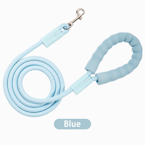 Xpany 4 ft Nylon Dog Leash with Comfortable Padded Handle, 360° Rotating Alloy Buckle Pet Leash for Small Medium Large Dogs Walking, Blue