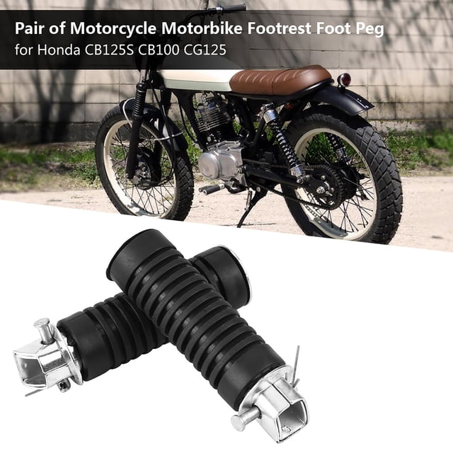 Not Easy To Break Iron Foot Pegs, Footrest Foot Peg, Easy To Install For Auto Repair Shop Durable CB125S CB100 CG125