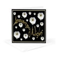 thumbnail image 5 of 3drose, Polka Dot Calla Lilies Isolated on Black with Happy Anniversary Text, 6 Greeting Cards with Envelopes, 5 of 7