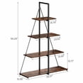 thumbnail image 2 of Ataucjin Bookcase, 4-Tier Ladder Bookshelf, A-Shaped Ladder Shelf Display, Ladder Shelf Storage Organizer for Living Room, Home Office, 2 of 9