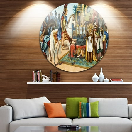 - DESIGN ART Designart 'Ancient Historical Illustration' Portrait Disc Metal Artwork
