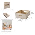thumbnail image 6 of Better Homes & Gardens Half-Size Fabric Storage Bin, Toasted Almond Textured, 2 Pack, 6 of 6