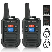 CMYBabee Walkie Talkies, Walkie Talkies for Adults & Kids, Rechargeable Two-Way Radio with Earpieces, 2 Pack