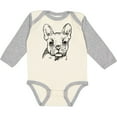 thumbnail image 3 of Inktastic French Bulldog Portrait Boys or Girls Long Sleeve Baby Bodysuit, 3 of 5