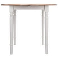 thumbnail image 2 of Winsome Sorella Round Drop Leaf Table Natura/White Finish, 2 of 8