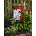 thumbnail image 2 of Carolines Treasures LH9319GF 11 x 15 Po. Drapeau de Noël Bulldog English Flocons de Neige Rouges et Verts, Taille Jardin, 2 of 3