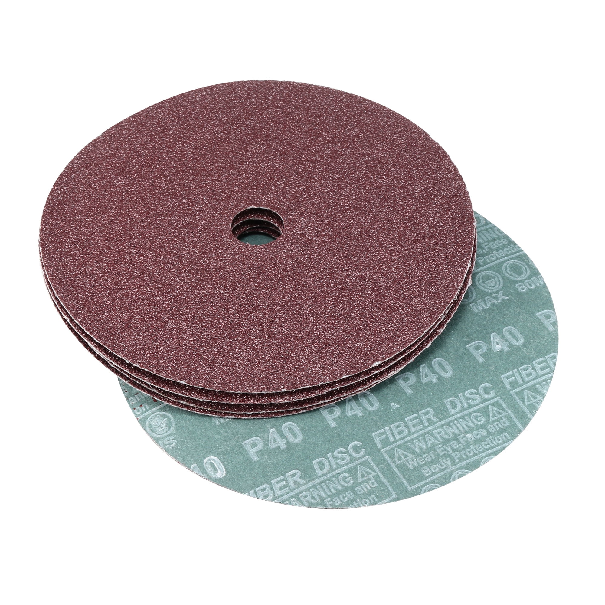 uxcell 7-Inch x 7/8-Inch Aluminum Oxide Resin Fiber Discs Center Hole 36 Grit Sanding Grinding Discs 5 Pack 